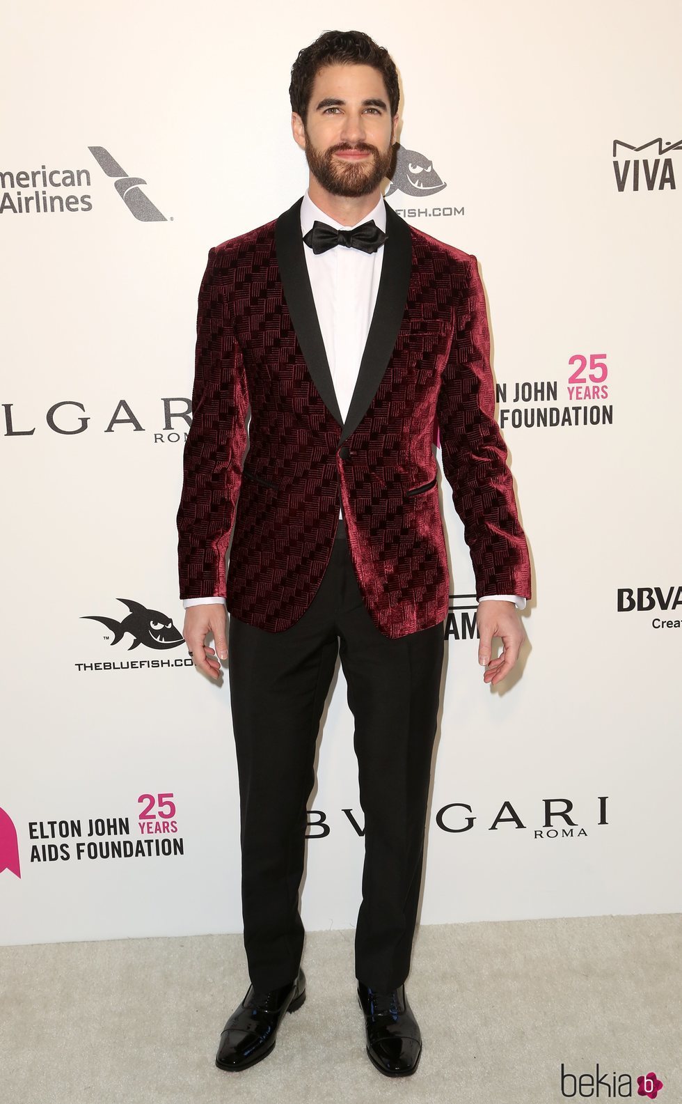 Darren Criss en la fiesta de la Fundación Elton John tras los Oscar 2018