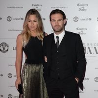 Juan Mata y Evalina Kamph en la gala Unicef 2016 en Manchester