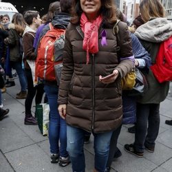 Isabel Gemio en la huelga por el Día de las Mujeres del 8 de marzo