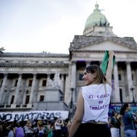 Manifestación por el Día de las Mujeres en Argentina
