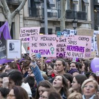 Manifestación por el Día de las Mujeres en Barcelona