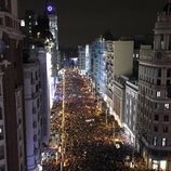 Marea de mujeres en la manifestación de Madrid por el Día de las Mujeres