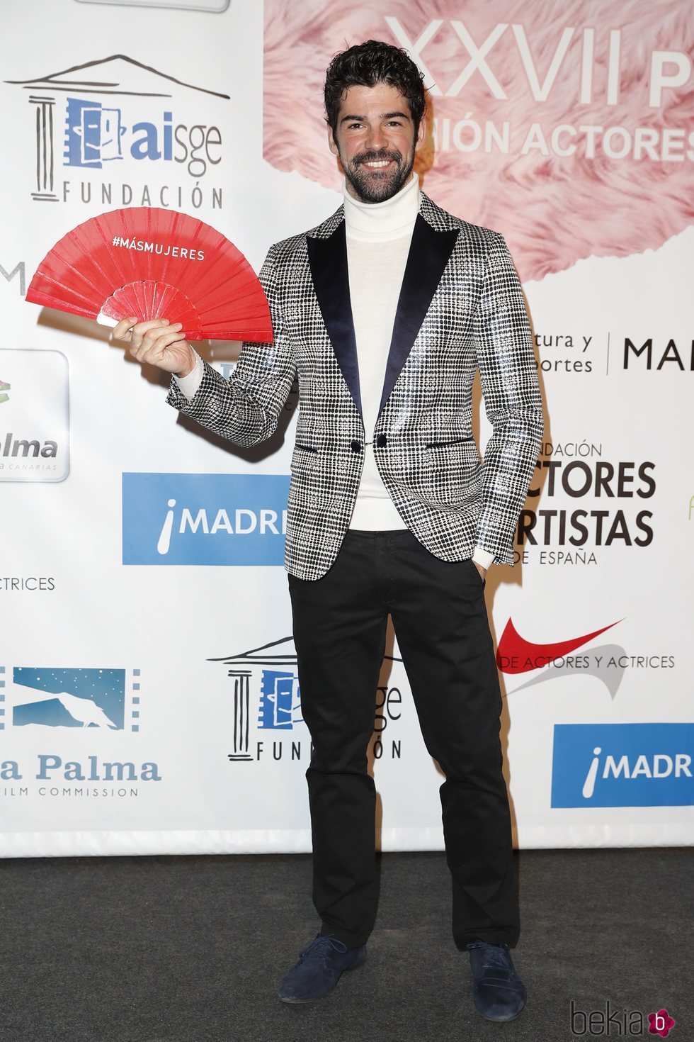 Miguel Ámgel Muñoz en el photocall de los Premios Unión de Actores 2018