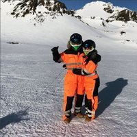 Cristiano Ronaldo y Georgina Rodríguez vestidos para disfrutar de la nieve