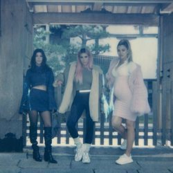 Las hermanas Kardashian en su viaje a Tokio en 2018