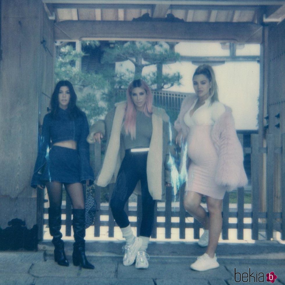 Las hermanas Kardashian en su viaje a Tokio en 2018