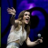 Amaia, muy emocionada en el concierto de la gira OT2017 Madrid