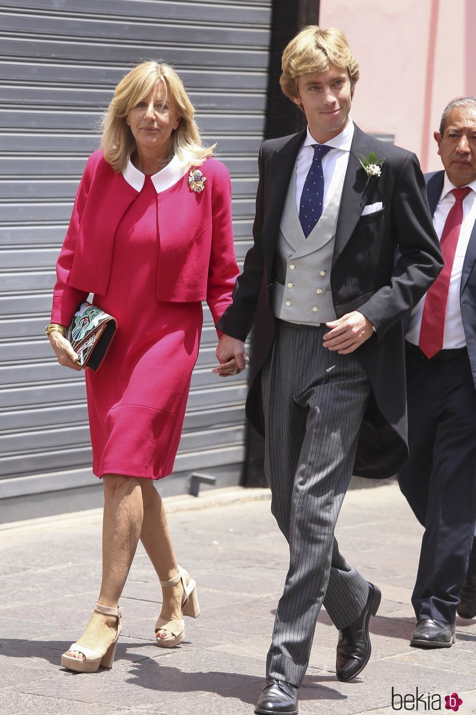 El Príncipe Christian de Hannover con su madre, Chantal Hochuli