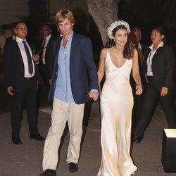 El Príncipe Christian de Hannover y Alessandra de Osma acuden al cocktail posterior a su boda