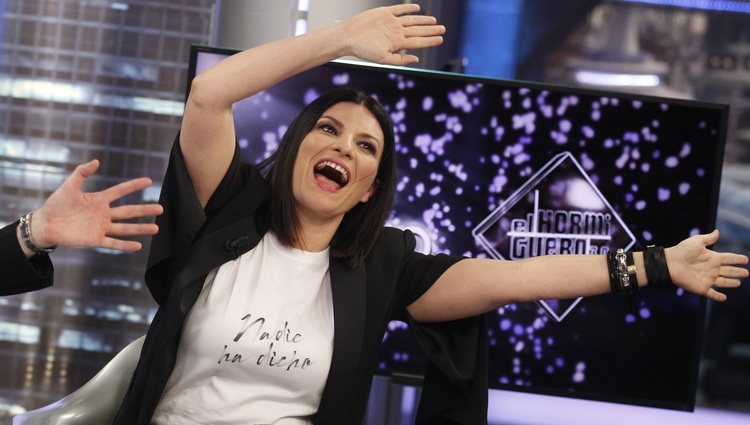 Laura Pausini de lo más divertida durante su última visista a 'El Hormiguero'
