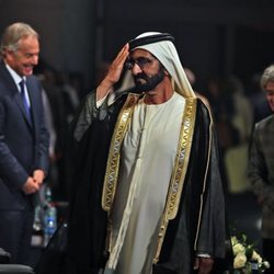 El Emir de Dubai en los Premios Global Teacher 2016
