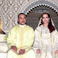 Mohamed VI y Lalla Salma de Marruecos en su boda