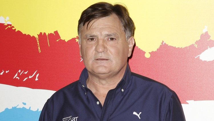 El entrenador José Antonio Camacho durante en la presentación de Mediaset para el Mundial de Brasil de 2014