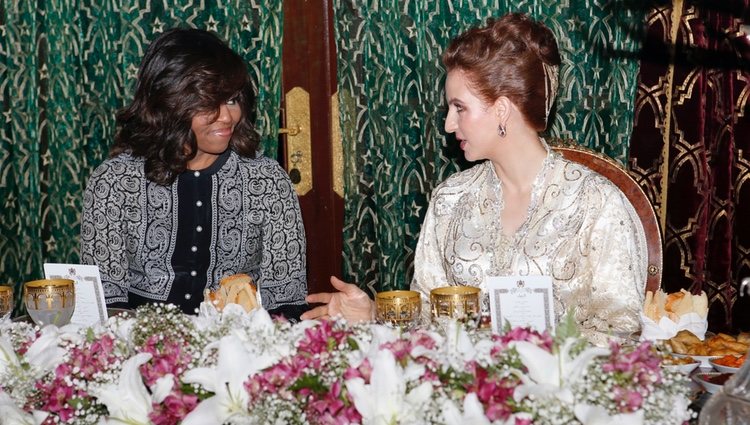 Lalla Salma de Marruecos, en una comida junto a Michelle Obama