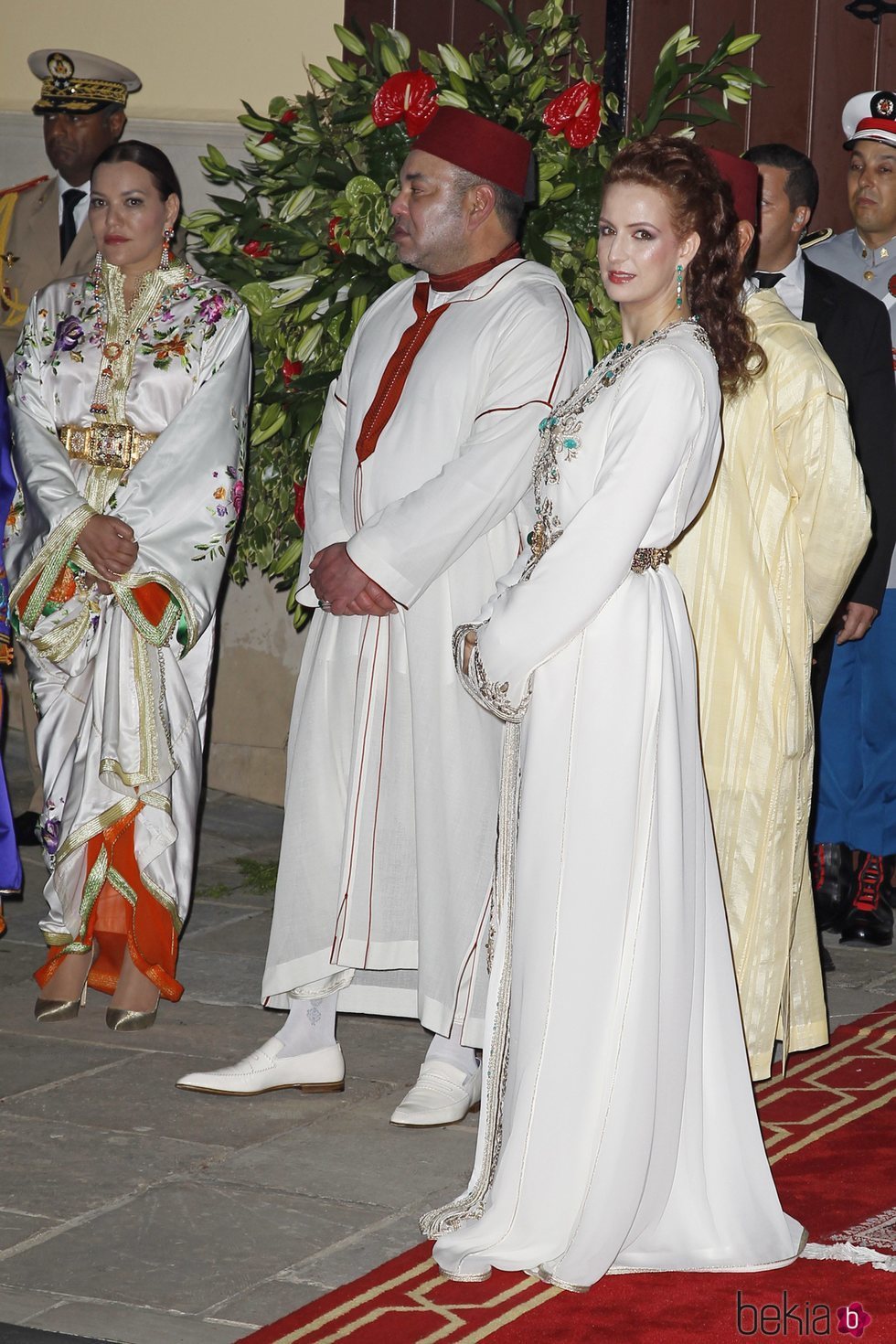 El rey Mohamed VI, junto a Lalla Salma de Marruecos en un acto oficial