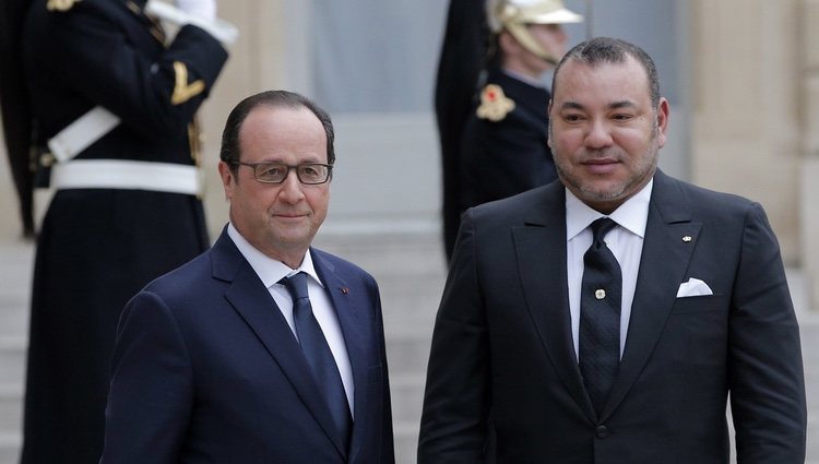 El Rey Mohamed VI y François Hollande