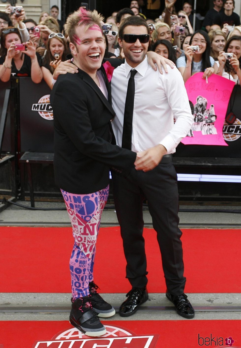 Pérez Hilton y Brody Jenner en los Premios Muchmusic Video