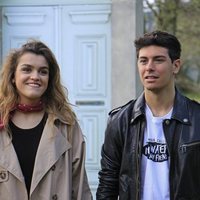Alfred y Amaia grabando la postal de Eurovisión en las Azores