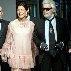 Carolina de Mónaco y Karl Lagerfeld en el Baile de la Rosa 2018