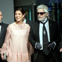 Carolina de Mónaco y Karl Lagerfeld en el Baile de la Rosa 2018