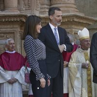 Los Reyes Letizia y Felipe VI en la Misa de Pascua 2018