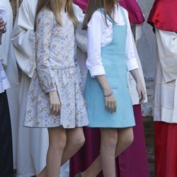 La Princesa Leonor y la Infanta Sofía en la Misa de Pascua 2018