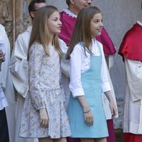 La Princesa Leonor y la Infanta Sofía en la Misa de Pascua 2018