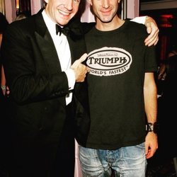 Los hermanos Joseph y Ralph Fiennes en una fiesta de Londres en 2012