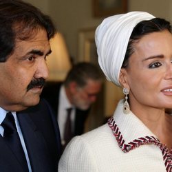 El Emir de Catar junto a su segunda esposa, Mozah bin Nasser Al-Missned