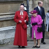 La Reina Isabel y los Duques de Cambridge en la Misa de Pascua 2018