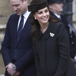 El Príncipe Guillermo y Kate Middleton en la Misa de Pascua 2018