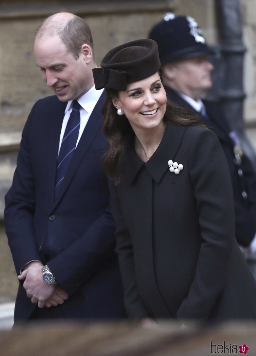 El Príncipe Guillermo y Kate Middleton en la Misa de Pascua 2018