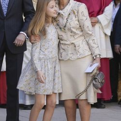 La Reina Sofía, muy cariñosa con la Princesa Leonor