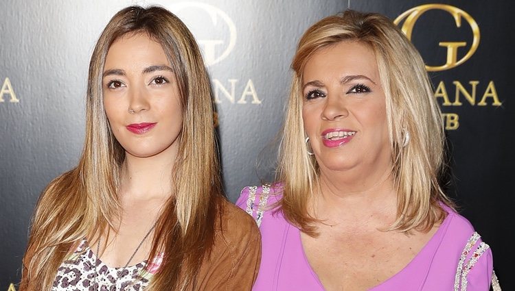 Carmen Borrego y su hija Carmen en el cumpleaños de Alejandra Rubio