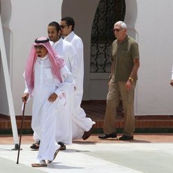 El Rey Salman de Arabia Saudí con su hijo el Príncipe Mohamed bin Salman