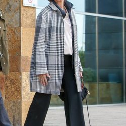 La Reina Sofía muy sonriente tras reconciliarse con la Reina Letizia