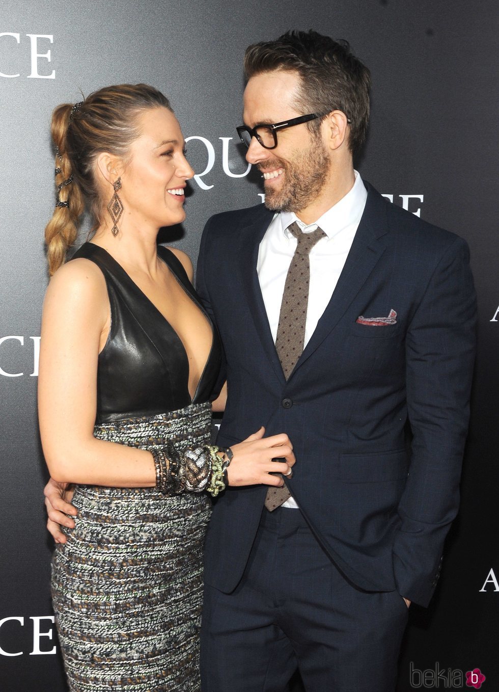 Blake lively y Ryan Reynolds acuden juntos al estreno de la película 'A quiet place' en Nueva York