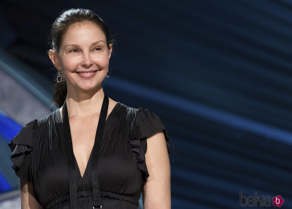 Ashley Judd durante un ensayo de la gala de los Oscar 2018