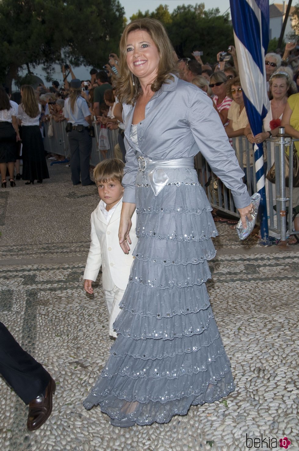 Alexia de Grecia con su hijo Carlos Morales
