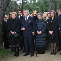 La Familia Real Griega y la Familia Real Española en el 50 aniversario de la muerte de Pablo de Grecia