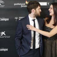 Raúl Arévalo y Melina Matthews en la ceremonia de inauguración del Festival de Cine de Málaga 2018