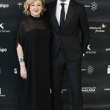 Carmen Machi y Miguel Ángel Muñoz en la ceremonia de inauguración del Festival de Cine de Málaga 2018