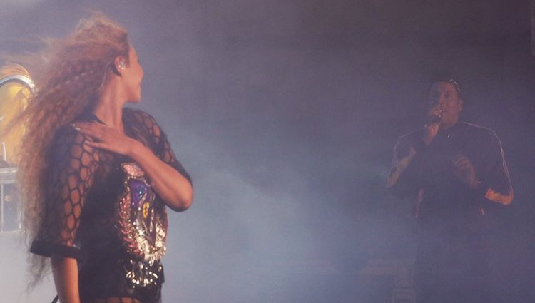 Beyoncé y Jay-Z actuando juntos en el festival Coachella 2018