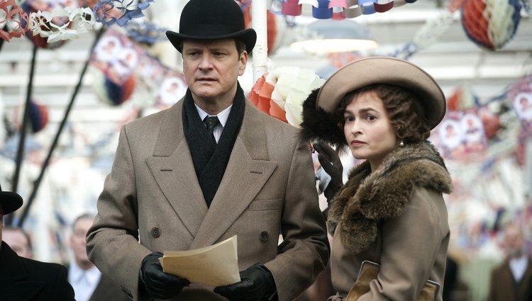 Colin Firth y Helena Bonham Carter en la película 'El discurso del Rey'