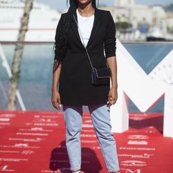 Berta Vázquez en la presentación de la nueva temporada de 'Vis a vis' en el Festival de Málaga 2018