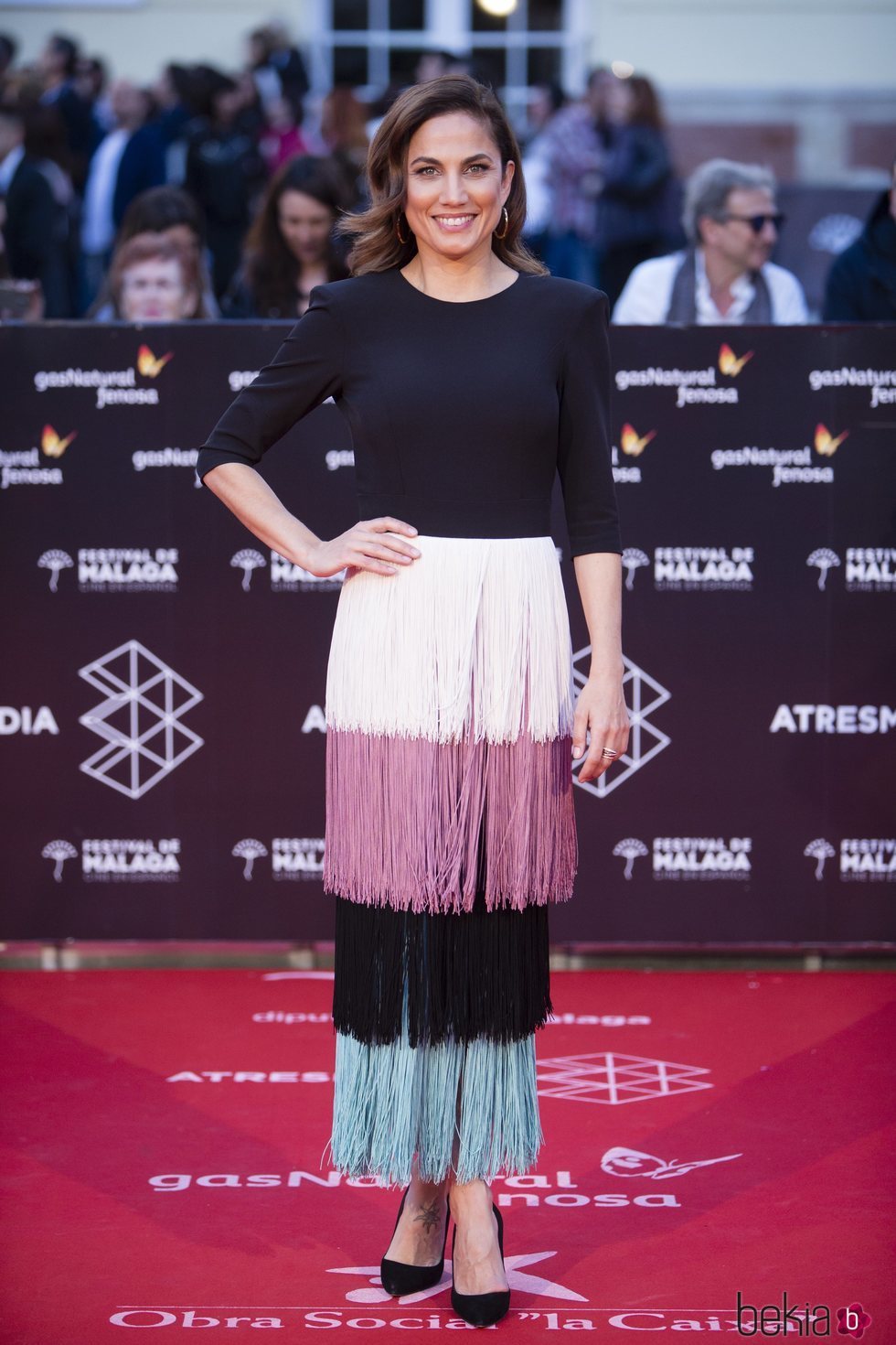 Toni Acosta en la alfombra roja del Festival de Málaga 2018