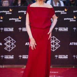 Marisa Paredes en la alfombra roja del Festival de Málaga 2018