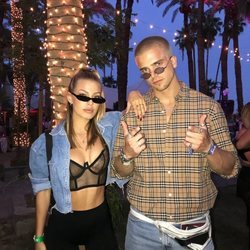 Jessica Goicoechea y su novio River Viiperi en el Coachella 2018