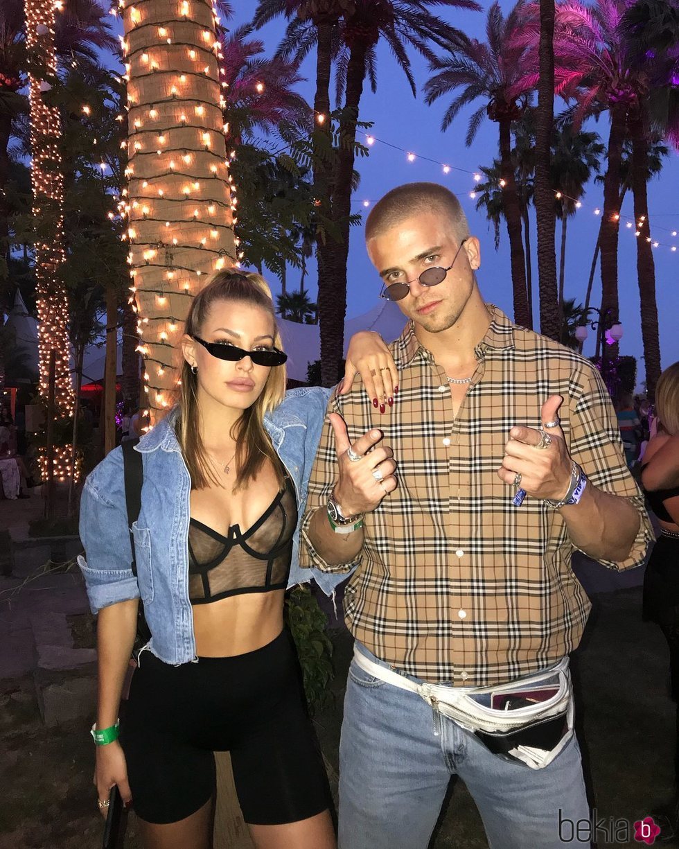 Jessica Goicoechea y su novio River Viiperi en el Coachella 2018