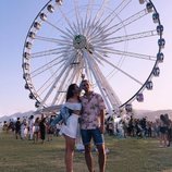 Paula Gonu y su novio en el Coachella 2018